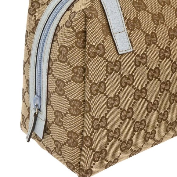 Gucci Beige Blue GG Handbag - Picture 3 of 10